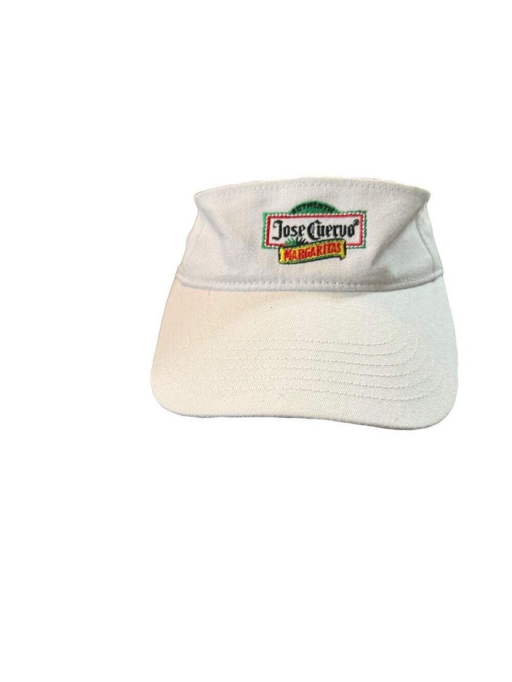 Jose Cuervo Margaritas Embroidered Logo White Adjustable Visor Hat